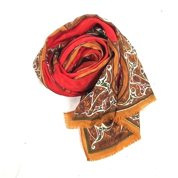 Oscar‎ de la Renta Sudio Silk Scarf - Picture 1 of 6